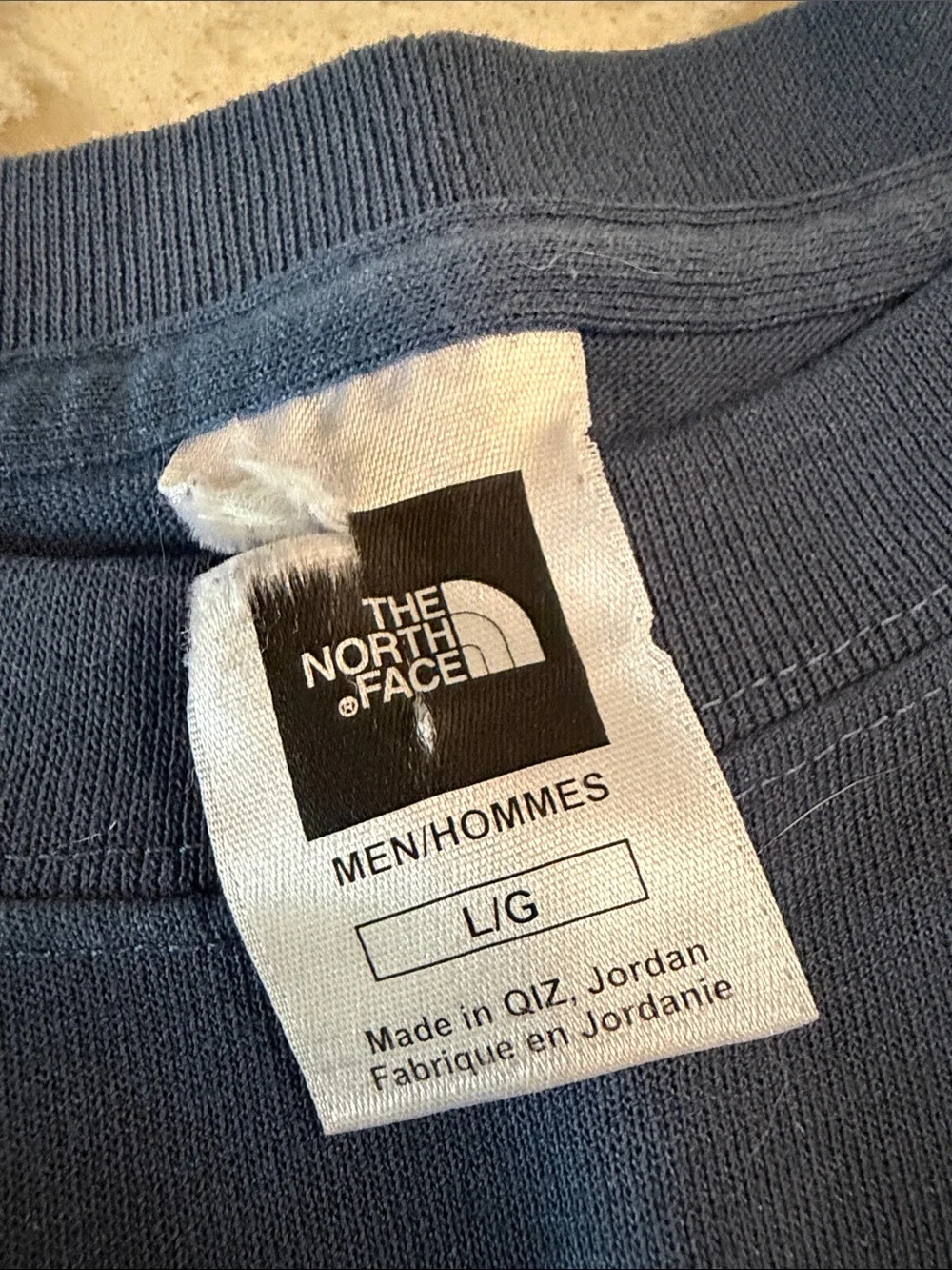 The North Face Men's Long Sleeve Crew - Navy Blue